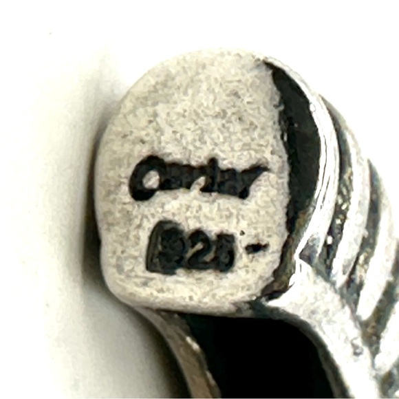 Lagos Caviar Sterling Silver Smooth Fluted Hoop Earrings - Picture 6 of 7